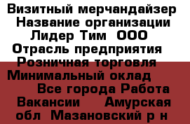 Визитный мерчандайзер › Название организации ­ Лидер Тим, ООО › Отрасль предприятия ­ Розничная торговля › Минимальный оклад ­ 15 000 - Все города Работа » Вакансии   . Амурская обл.,Мазановский р-н